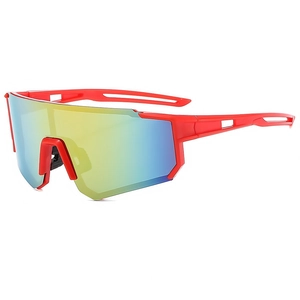 Sports Sunglasses Rimless PC Frame UV400 Windproof Outdoor Cycling Eyewear Retro Fashion For Men And Women
