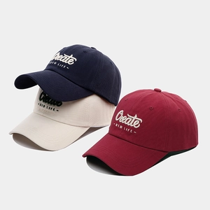Casquette De Baseball En Coton Broderie 3D Lettre Rétro Sport De Plein Air Respirant Protection Solaire Chapeau Réglable Hommes Femmes
