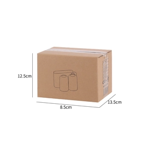 Detailed packaging dimensions 13.5x8.5x12.5cm for wall-mounted toothbrush holder box