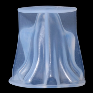 Moule en silicone fantôme bleu translucide pour glaçons ou bougies d'Halloween