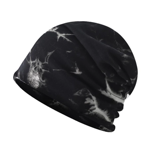Tie Dye Beanie Hat Cotton Knit Thin Slouchy Skull Cap For Men Women Casual Hip Hop Rolled Edge