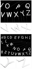 Collection of silver stainless steel initial necklaces showing A-Z letter pendants