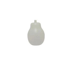 White pear-shaped silicone bulb for Christmas snowman DIY glowing ornaments and crafts