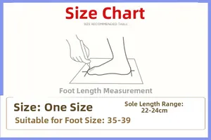 Size chart for Christmas socks showing measurements for sizes 35-39 and foot length 22-24cm