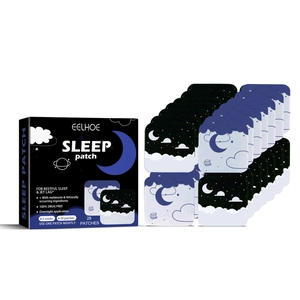 Set di cerotti per il sonno EELHOE con melatonina per 4 settimane con scatola a tema notte