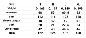 Size chart and measurement details for French style hollow embroidery puff sleeve top