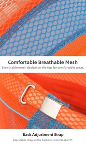 Detail von atmungsaktivem Mesh-Gewebe und verstellbarer Metallschnalle an Kinder-Sonnenhut