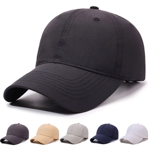 Unisex Quick-Drying Polyester Baseball Cap Breathable Sun Hat Lightweight Adjustable Solid Color Outdoor Sports Cap