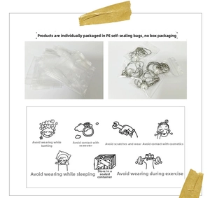 Silver jewelry maintenance guide with pearls and PE bag packaging instructions
