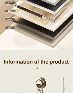 Detail of paper towel holder base showing 11.9cm height and multi-surface compatibility