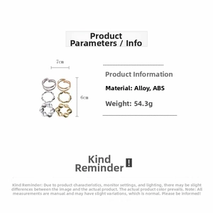 Detailed size specifications for gold and silver twist bangles made of alloy and ABS