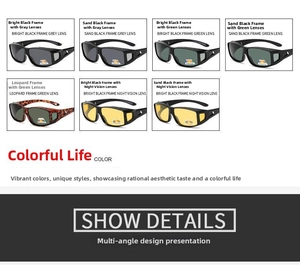 Detailed comparison of polarized cycling glasses with various lens colors and night vision