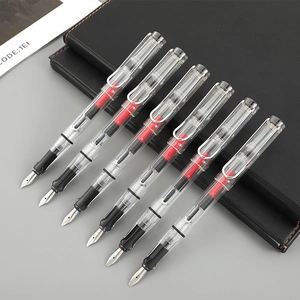 Parallel Fountain Pen Stainless Steel Nib Calligraphy Art Drawing Gothic Transparent Resin Ergonomic Grip Smooth Writing