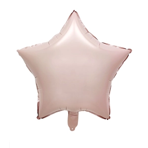 Ballon étoile 18 pouces en aluminium or rose avec finition métallique pour fête