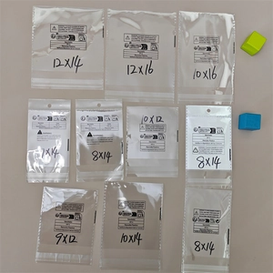 Transparent Plastic Packaging Bags Self Adhesive PP Shipping Bags With Suffocation Warning Label For Clothes Jewelry