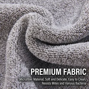 Absorbent bamboo charcoal fiber cleaning cloth with soft microfiber texture for kitchen use