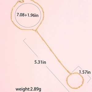 Guida alle taglie dettagliata per bracciale anello dorato con misure e specifiche di peso