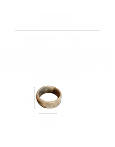 Detailed view of thick resin bangle with marble texture weighing 87.6g on white background