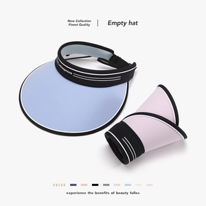 Visiera Parasole Da Donna Cappello Vuoto Tesa Larga UPF 50 Protezione UV Pieghevole Traspirante Raso Di Ghiaccio