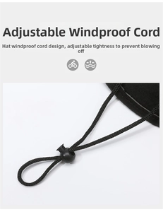 Detail of adjustable black chin strap with toggle for ethnic style western cowboy hats