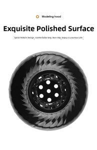 Detail of professional hair diffuser with spiral texture and honeycomb air vents