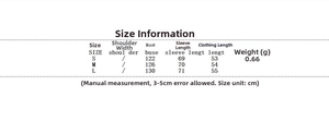 Size chart for women's short woolen jacket showing bust and length measurements
