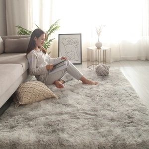 Soft Plush Shaggy Area Rug Faux Fur Non Slip Carpet Nordic Style For Bedroom Living Room