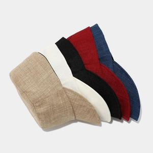 Vintage linen equestrian caps in five colors featuring breathable woven fabric and flat top