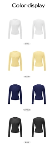Sélection de couleurs détaillée montrant les vues avant et arrière des t-shirts ajustés