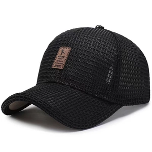 Berretto da Baseball da Uomo in Rete Traspirante Estivo Cappello da Pesca All'aperto Parasole Leggero Regolabile Sportivo Trucker Cap