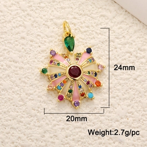 Detailed view of heart necklace pendant with dimensions 24mm by 20mm and weight 2.7g