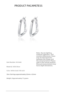 Detailed view of S925 sterling silver twisted triangle geometric earrings with specs
