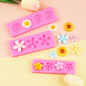 Stampo in silicone mini girasole per decorazioni torte fai da te e fiori in fondant