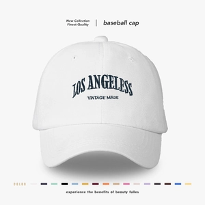 Los Angeles Embroidered Baseball Cap Washed Cotton Vintage Style Adjustable Dad Hat For Men Women Outdoor Casual
