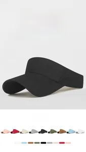 Dettaglio delle cuciture di un cappellino a visiera disponibile in nove colori diversi