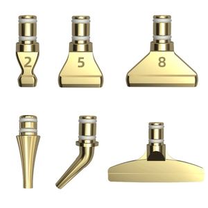 Set of 6 diamond painting metal pen tips in gold finish stainless steel and copper material