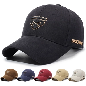 Casquette De Baseball En Coton Sergé Brodé Chapeau De Protection Solaire Réglable Extérieur Sport Unisexe Mode Visière