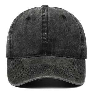 Retro Washed Cotton Baseball Cap Adjustable Solid Color Casual Outdoor Sun Protection Dad Hat For Men Women