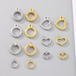 Détails de fermoirs OT en acier inoxydable plaqué or 18 carats et argent pour bijoux
