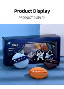 Starry sky themed makeup puff set with 7 non-latex sponges in a deep blue gift box
