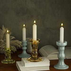 Striped Roman column silicone mold for DIY candle holders and vintage round candle bases