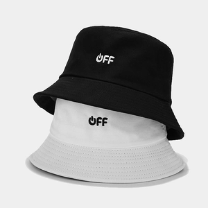 Cappello A Secchiello In Tela Di Cotone Protezione Solare Streetwear Ricamo Lettere Icona Di Accensione Da Donna