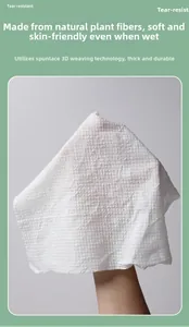 Macro view of thick compressed towel with pearl texture showing tear resistance