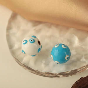 18K vergulde koperen boze oog kralen voor DIY sieraden maken en knutselprojecten