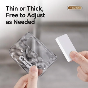 Adjustable transparent toilet seat lifter handle for hygienic and hands-free bathroom use