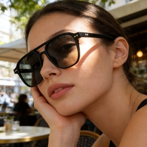 Vintage Aviator Sunglasses Double Bridge UV400 Protection PC Frame Fashion Retro Oversized Eyewear For Men Women