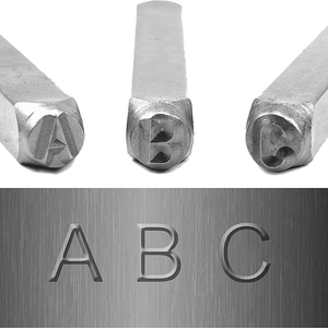 36pcs steel letter and number stamp set for DIY leather and metal jewelry punching