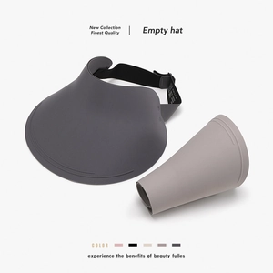 Damen Nahtloses Sonnenvisier Hut Nylon Elasthan EisSatin UV Schutz Faltbar Atmungsaktiv Sommer Sport Kappe