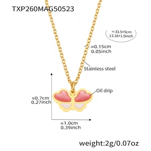Spécifications détaillées des dimensions pour un collier papillon en acier inoxydable