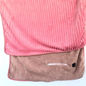 Große rosa USB Heizdecke mit weichem Fleece und Cord-Textur für Wärmeunterlage